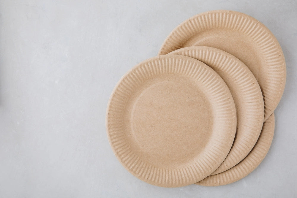 Disposable paper tableware paper plates