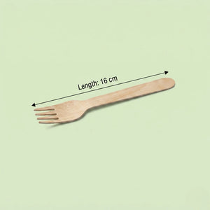 Wooden Fork, FSC 100%, 160 mm (1000 pcs) – Ideal for Restaurants, Events & Takeaway