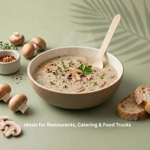 Wooden Spoon, FSC 100%, 160 mm (1000 pcs) – Ideal for Restaurants, Catering & Food Trucks
