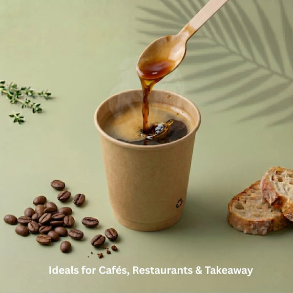 Wooden Teaspoon, FSC 100%, 110 mm (2000 pcs) – Ideal for Cafés, Restaurants & Takeaway