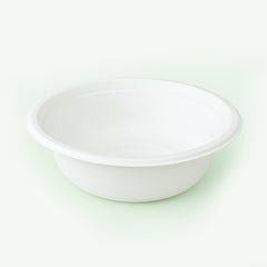 40oz (1200 ml) Natural Large Takeaway Round Bowl, Sugarcane Bagasse, 205 x 71 mm (500 pcs) - Suitable for Restaurants & Catering