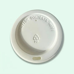 80mm White Bagasse Lid (1000 pcs) – Suitable for Hot Coffee Cups, Tea Cups & Small Food Containers