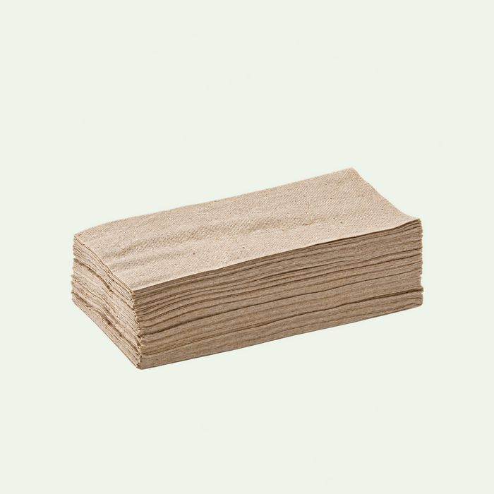 Recycled Dinner Napkin, 2 Ply, 400 x 400 mm (2000 pcs) - Suitable for Restaurants, Catering & Food Trucks