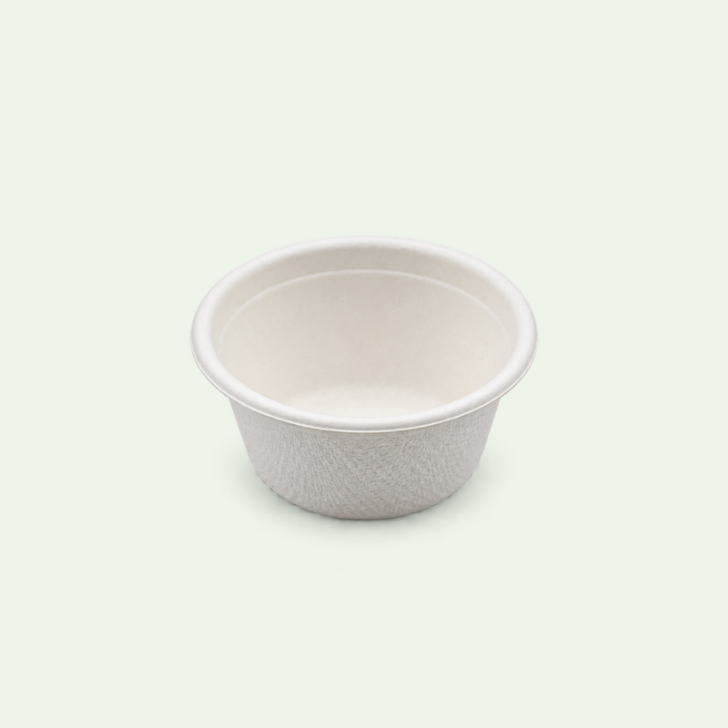 2 oz / 60 ml Sugarcane Cup (1500 pcs) - Suitable for Restaurants & Food Trucks