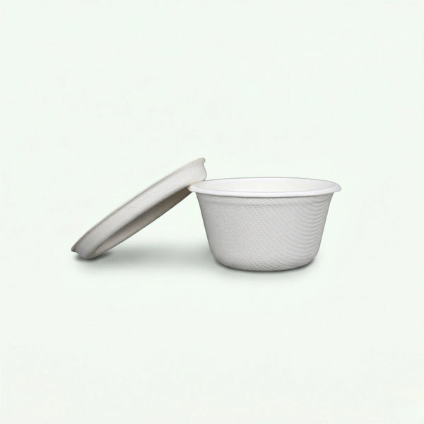2oz Sugarcane Cup (1500 pcs) - Suitable for Restaurants & Food Trucks