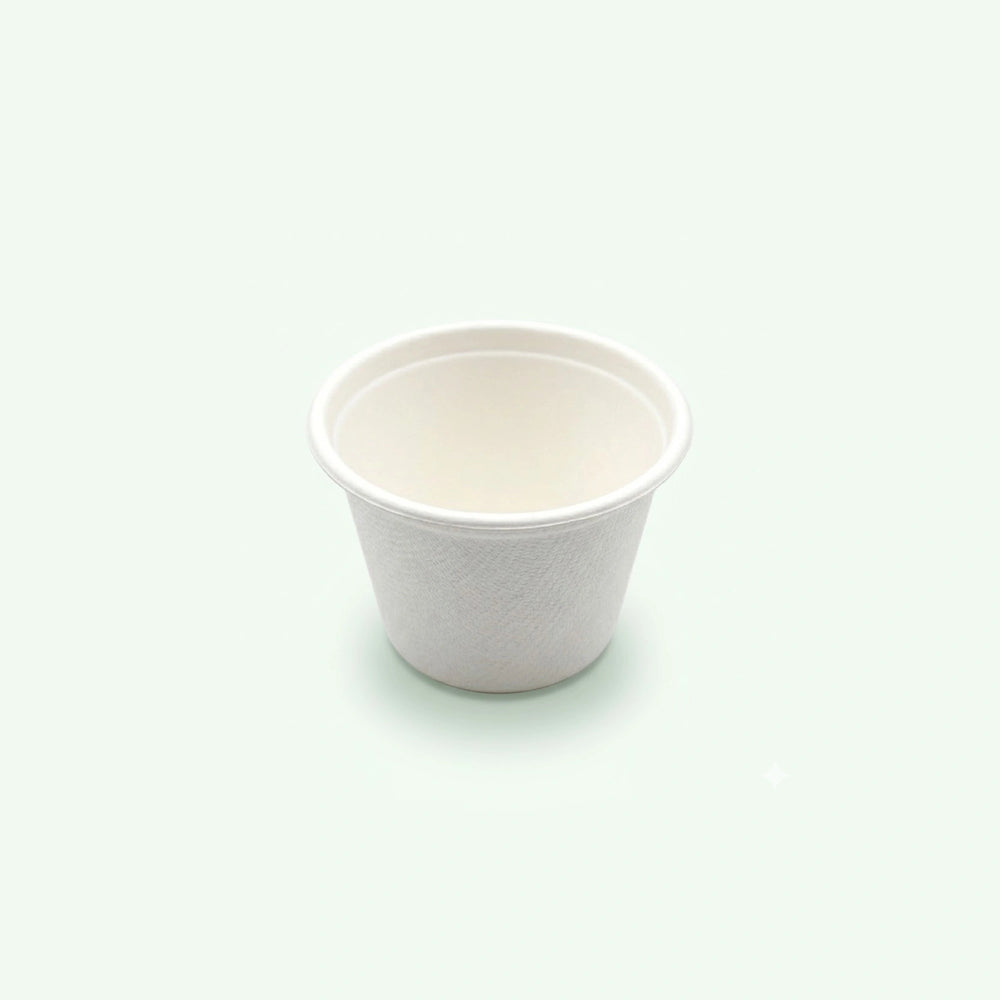 3oz Sugarcane Cup (1500 pcs) - Suitable for Restaurants & Food Trucks