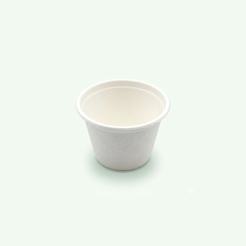 3oz Sugarcane Cup (1500 pcs) - Suitable for Restaurants & Food Trucks