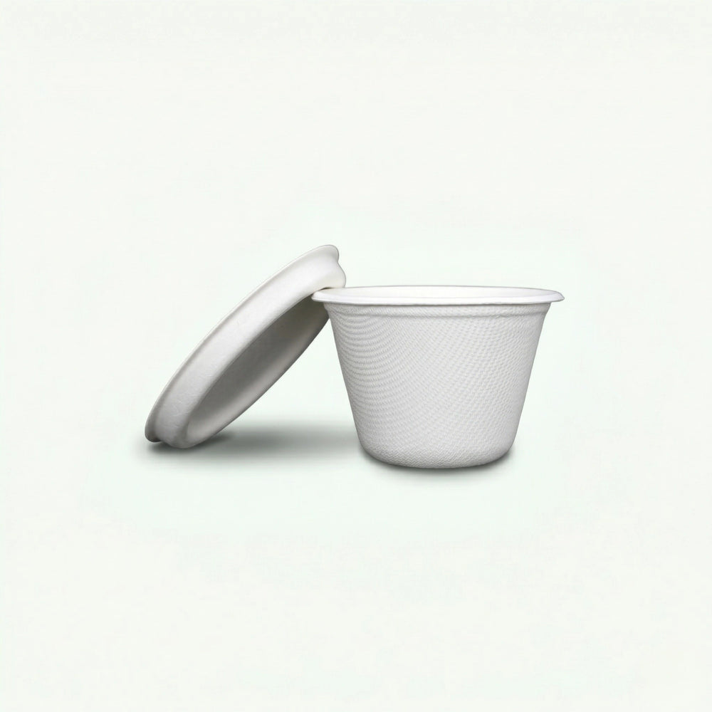 3oz Sugarcane Cup (1500 pcs) - Suitable for Restaurants & Food Trucks