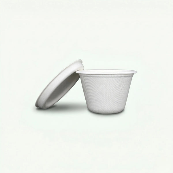 3oz Sugarcane Cup (1500 pcs) - Suitable for Restaurants & Food Trucks