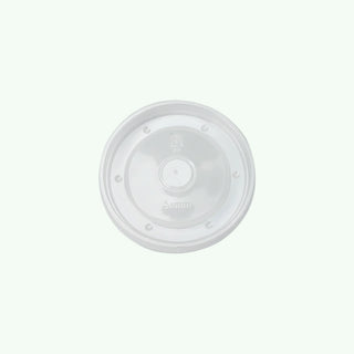 90mm Round PP LID Clear (500 pcs) - Compatible with 8oz/12oz Kraft Paper Soup Bowl