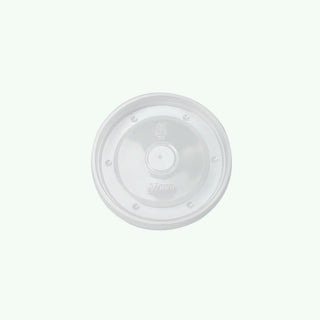 97mm Round PP LID Clear (500 pcs) - Compatible with 16oz Kraft Paper Soup Bowl