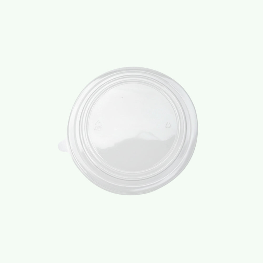 150mm Round PP LID Clear (300 pcs) - Compatible with 500ml, 750ml, and 1000ml Brown Round Kraft Paper Bowls