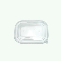 172mm Rectangle PP LID Clear (300 pcs) - Compatible with 580ml/ 750ml/ 1000ml Rectangle Kraft Paper Bowl