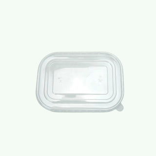 172mm Rectangle PP LID Clear (300 pcs) - Compatible with 580ml/ 750ml/ 1000ml Rectangle Kraft Paper Bowl