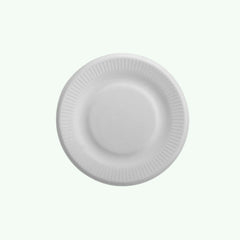 6" Natural Cake Plate, Sugarcane Bagasse, 150 x 20 mm (1200pcs) - Suitable for Restaurants & Catering