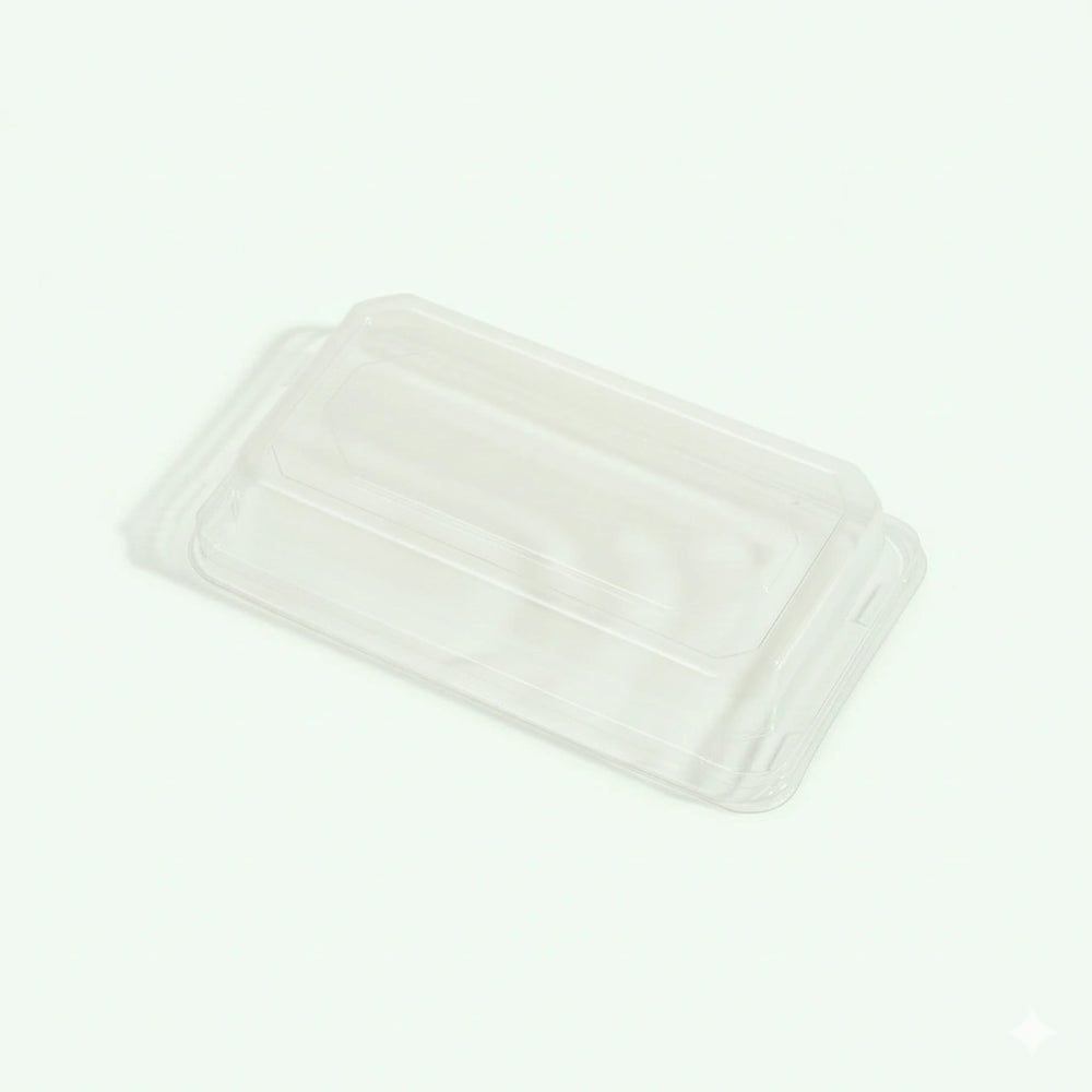 PET Lid for Long Sushi Tray, 225 x 98 x 30 mm (500 pcs) - Suitable for Restaurants & Takeaway