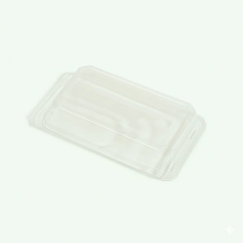 PET Lid for Medium Sushi Tray, 170 x 110 x 30 mm (500 pcs) - Suitable for Restaurants & Takeaway