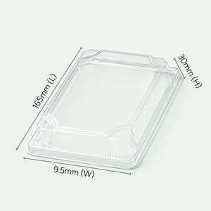 LID ONLY – CST04 PET Lid for Sushi Tray, 165 × 95 × 30 mm (500 pcs)