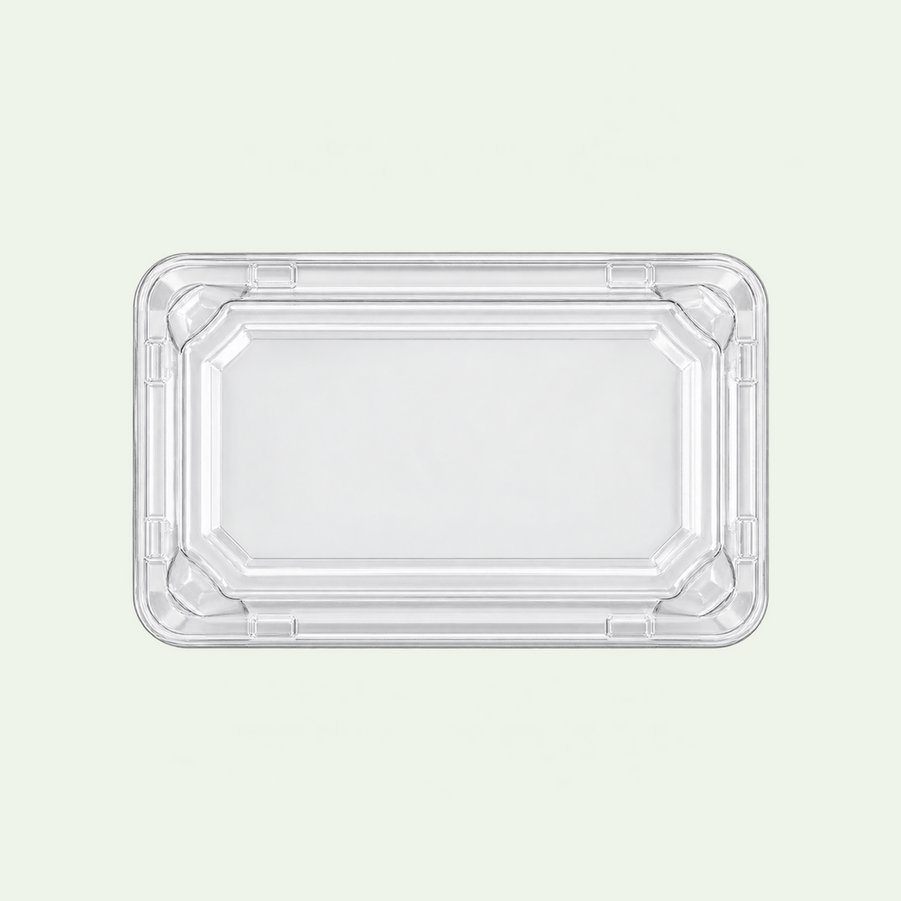 LID ONLY – Medium PET Lid for Sushi Tray, 170 × 110 × 30 mm (500 pcs)