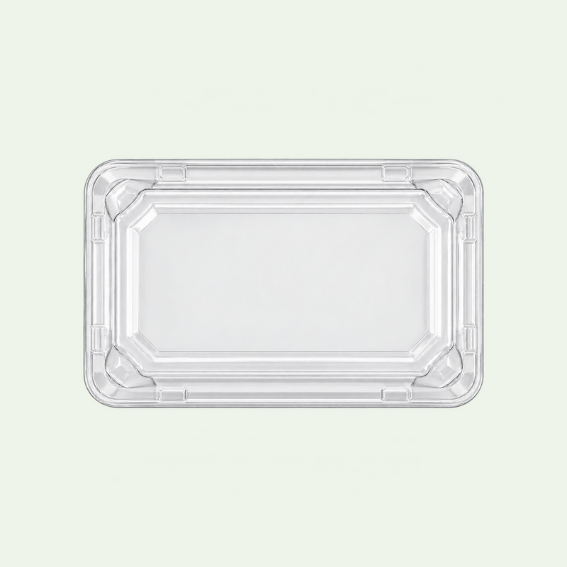 LID ONLY – Medium PET Lid for Sushi Tray, 170 × 110 × 30 mm (500 pcs)
